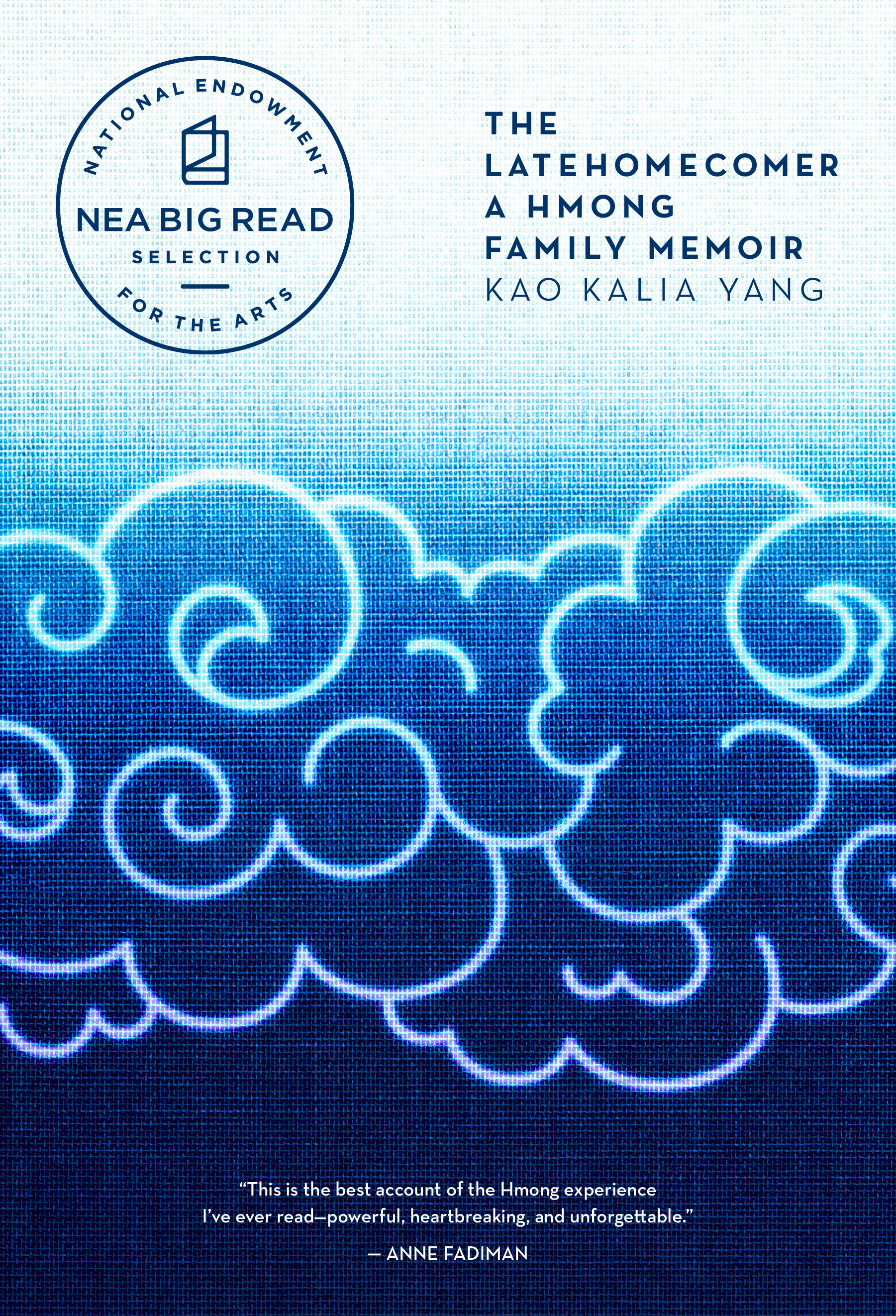 Book cover: author name and book title in the upper right corner against a blue background with calligraphy style clouds