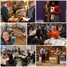 collage of photos from various NEA Big Read events