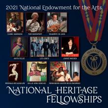 Collage of Photos of the 2021 NEA National Heritage Fellows